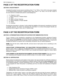 Instructions for Form LDSS-3174 New York State Recertification Form for Certain Benefits and Services - New York, Page 7