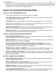 Instructions for Form LDSS-3174 New York State Recertification Form for Certain Benefits and Services - New York, Page 9