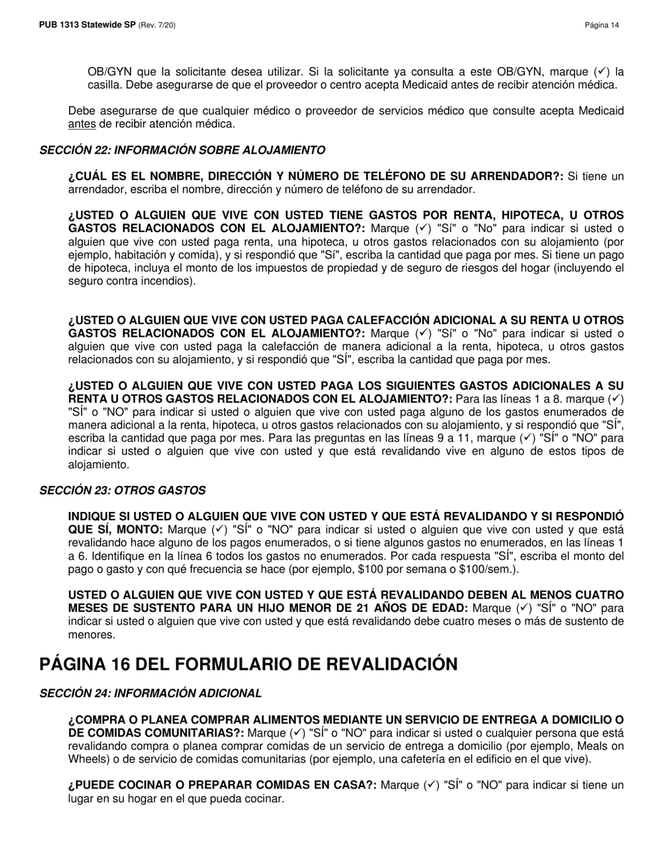 Instrucciones para Formulario LDSS-3174 Formulario De Revalidacion Para Ciertos Subsidiosy Servicios Del Estado De Nueva York - New York (Spanish), Page 15