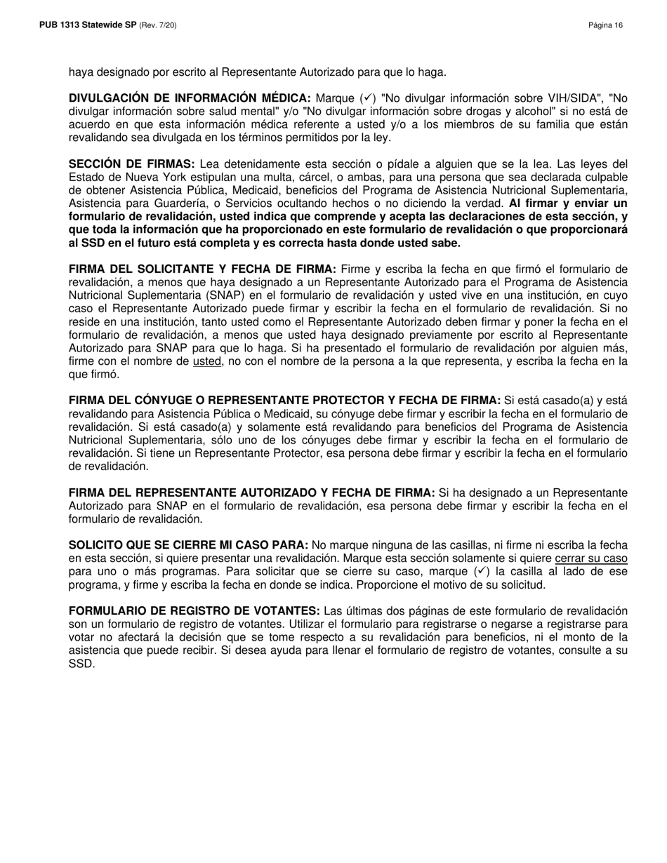 Instrucciones para Formulario LDSS-3174 Formulario De Revalidacion Para Ciertos Subsidiosy Servicios Del Estado De Nueva York - New York (Spanish), Page 17