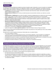 Formulario LDSS-5143 Solicitud De Servicios De Sustento De Menores - New York (Spanish), Page 4