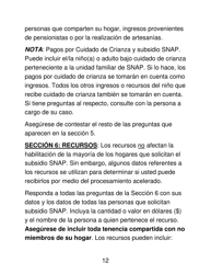 Instrucciones para Formulario LDSS-4826 LP Programa De Asistencia Nutricional Suplementaria (Snap) Solicitud/Revalidacion - New York (Spanish), Page 12