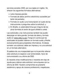 Instrucciones para Formulario LDSS-4826 LP Programa De Asistencia Nutricional Suplementaria (Snap) Solicitud/Revalidacion - New York (Spanish), Page 2