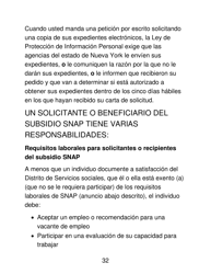 Instrucciones para Formulario LDSS-4826 LP Programa De Asistencia Nutricional Suplementaria (Snap) Solicitud/Revalidacion - New York (Spanish), Page 32