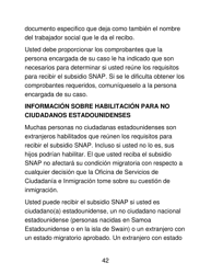 Instrucciones para Formulario LDSS-4826 LP Programa De Asistencia Nutricional Suplementaria (Snap) Solicitud/Revalidacion - New York (Spanish), Page 42