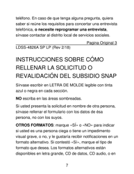 Instrucciones para Formulario LDSS-4826 LP Programa De Asistencia Nutricional Suplementaria (Snap) Solicitud/Revalidacion - New York (Spanish), Page 7