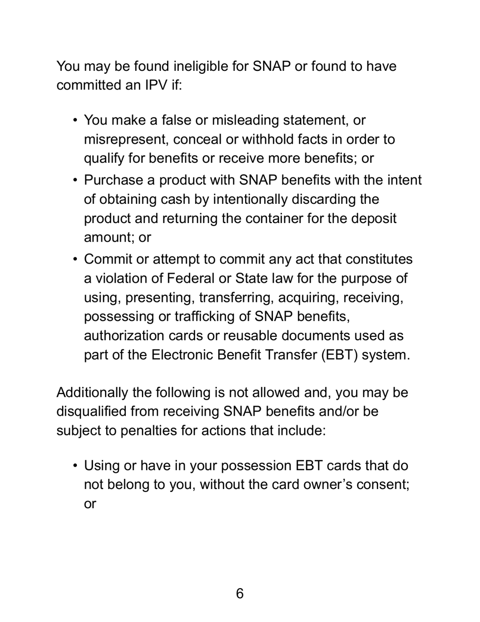Form LDSS-4942 LP Supplemental Nutrition Assistance Program (Snap) Authorized Representative Request Form - New York, Page 6