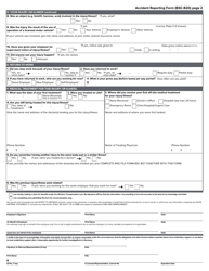 Form BSC-B20 Accident Reporting Form - New York, Page 2