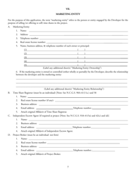 Form REC1.38 Application for Registration of Time Share Project - North Carolina, Page 8