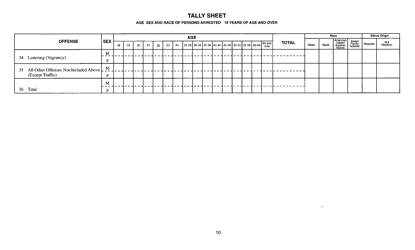 Form DCJS1992 Tally Sheet - New York, Page 10