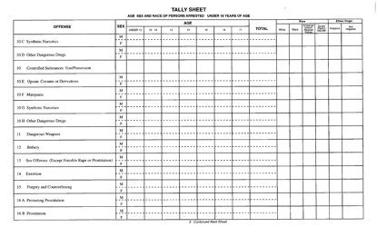 Form DCJS1992 Tally Sheet - New York, Page 3