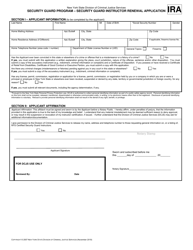 Security Guard Instructor Renewal Application - New York, Page 2