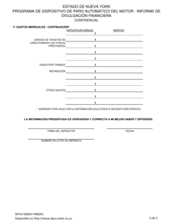 Formulario DPCA-500IID-FNR Informe De Divulgacion Financiera - New York (Spanish), Page 5