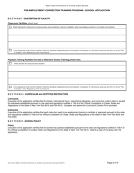 Pre-employment Correction Training Program - School Application - New York, Page 4
