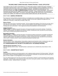 Document preview: Pre-employment Correction Training Program - School Application - New York