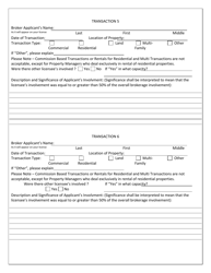 Real Estate Broker Application Form - New Hampshire, Page 7