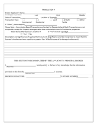 Real Estate Broker Application Form - New Hampshire, Page 8
