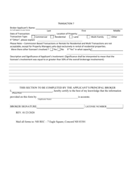 Transaction Verification Form - New Hampshire, Page 4