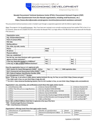 Document preview: Client Questionnaire Form (For Nevada Organizations, Including Small Businesses, Etc.) - Nevada
