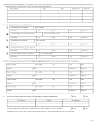 Form SFN12159 Application for License for Real Estate Broker - North Dakota, Page 2