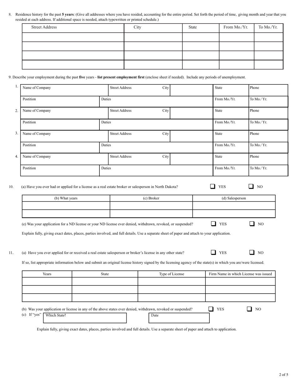 Form SFN12163 Download Printable PDF or Fill Online Application for