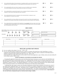 Form SFN12163 Application for License for Real Estate Salesperson - North Dakota, Page 4