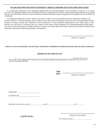 Form SFN12163 Application for License for Real Estate Salesperson - North Dakota, Page 5