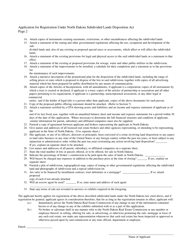 Application for Registration Under North Dakota Subdivided Lands Act - North Dakota, Page 2