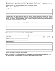 Form SFN12153 Sworn Statement of Complaint - North Dakota, Page 3