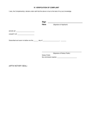 Form SFN12153 Sworn Statement of Complaint - North Dakota, Page 4