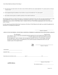 Application to Renew Registration of Out-of-State Subdivision - North Dakota, Page 2