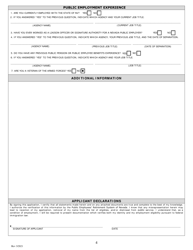 Employment Application - Nevada, Page 4