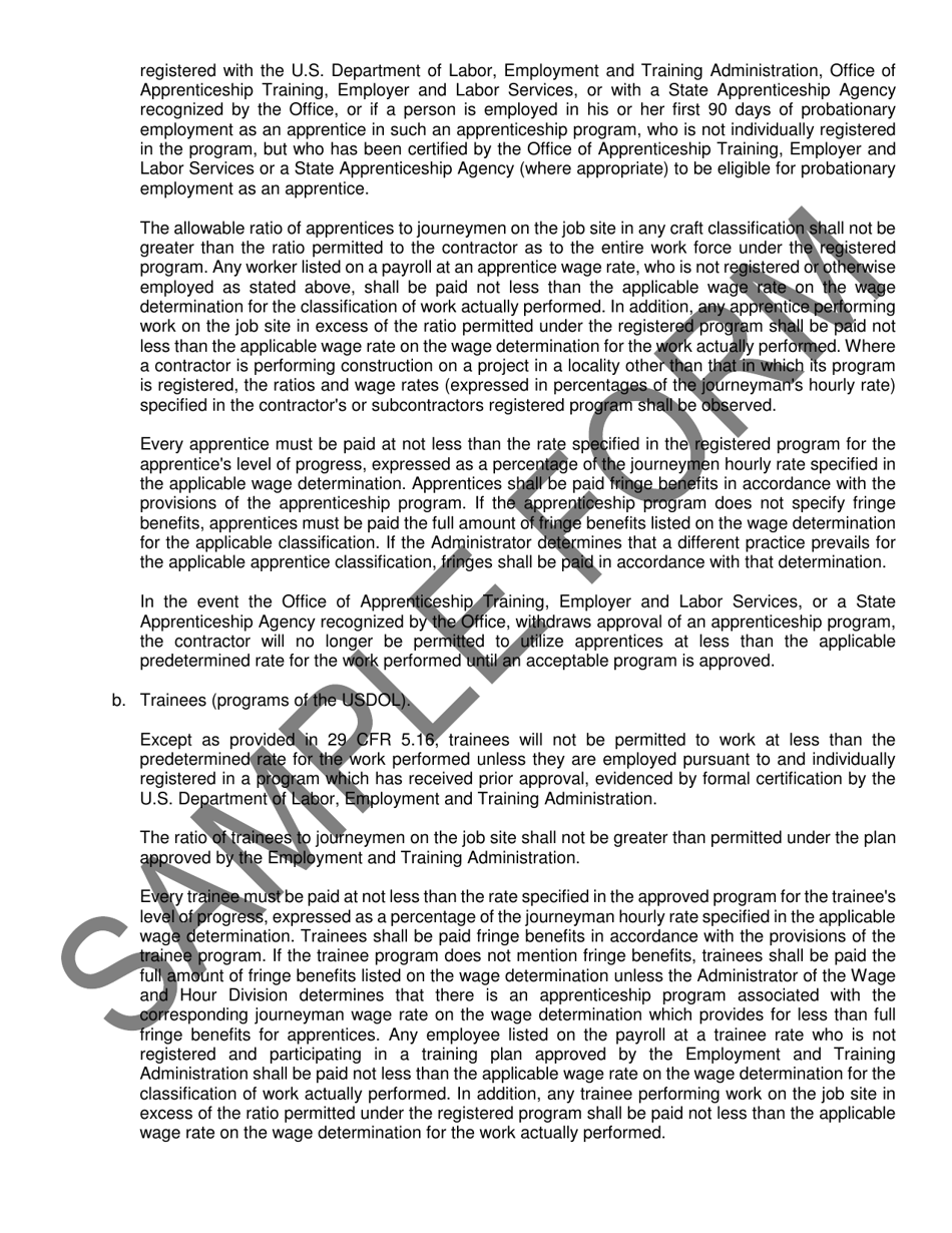 Contract and Bond Form (Federal) - Sample - Nevada, Page 11