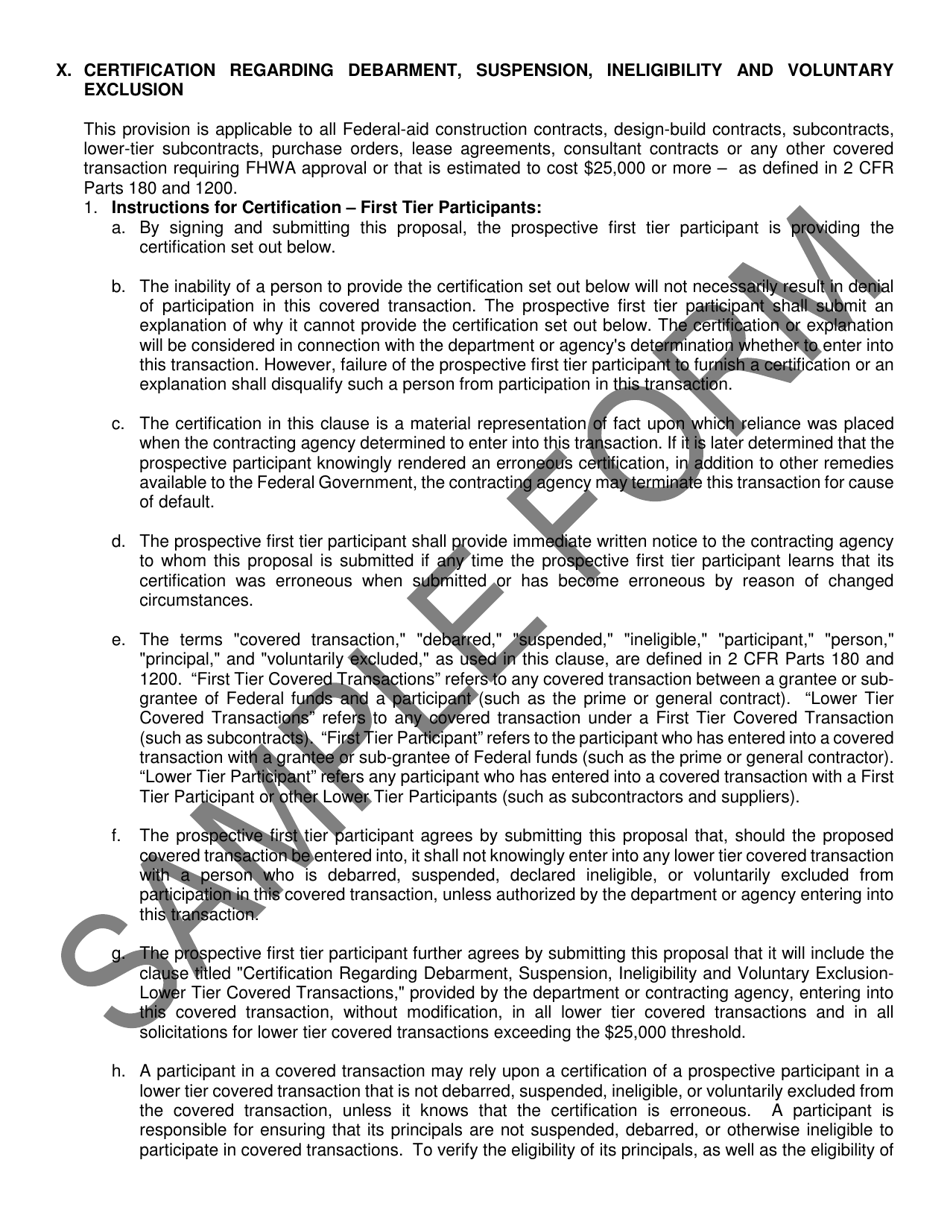 Contract and Bond Form (Federal) - Sample - Nevada, Page 16