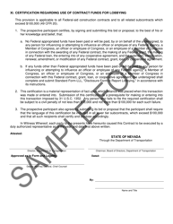 Contract and Bond Form (Federal) - Sample - Nevada, Page 19