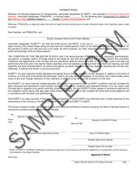 Contract and Bond Form (Federal) - Sample - Nevada, Page 21