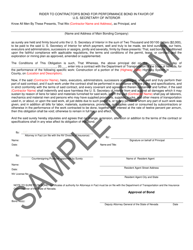 Contract and Bond Form (Federal) - Sample - Nevada, Page 22