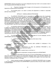 Service Agreement - Sample - Nevada, Page 10