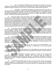 Service Agreement - Sample - Nevada, Page 14