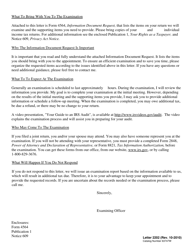 IRS Letter 2202, IRS Audit Letter, Page 2