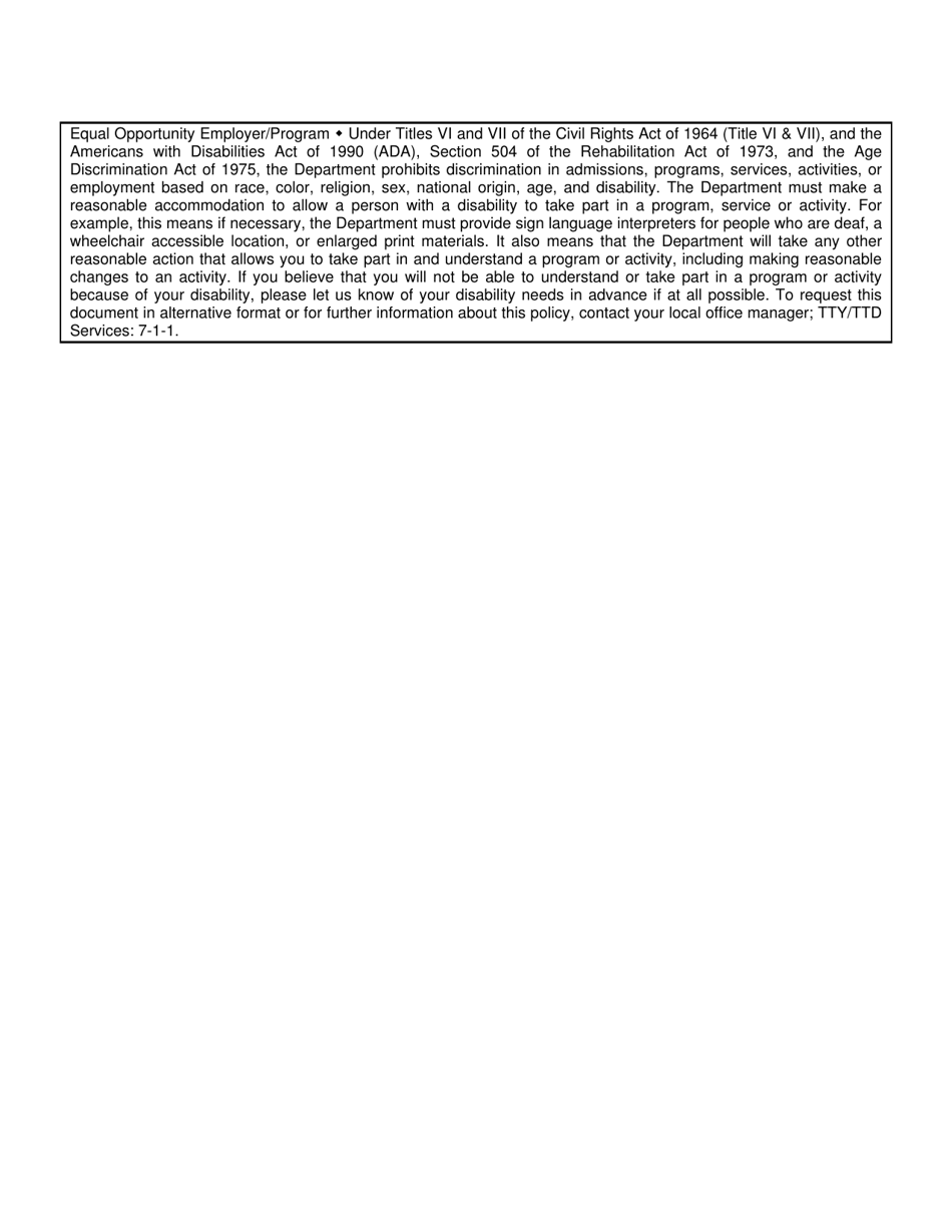 Form FA-264-PD Personal Responsibility Agreement (Pra) - Arizona, Page 2