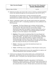 Security Management Plan - Duke University Police Department, Page 4