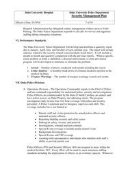 Security Management Plan - Duke University Police Department, Page 7