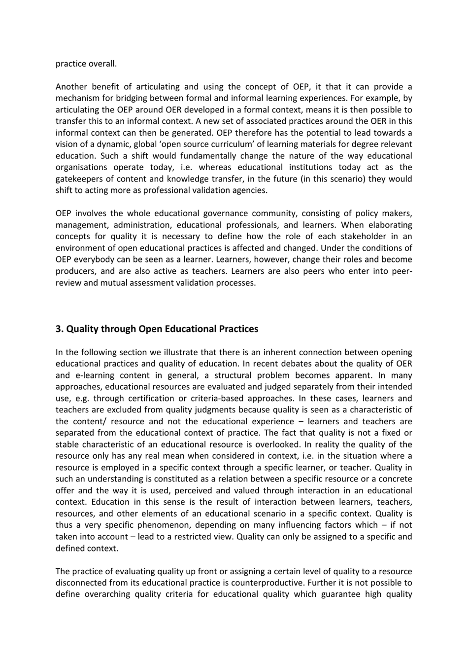 Open Educational Practices: Unleashing the Power of Oer - Ulf-Daniel Ehlers, Grainne C. Conole, University of Augsburg, Germany Open University Uk, Page 5