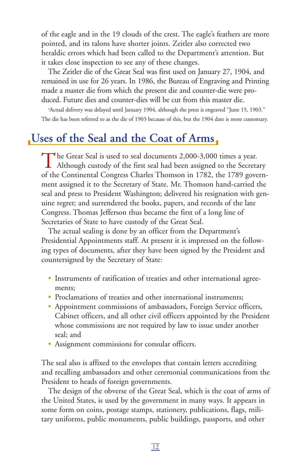 The Great Seal of the United States, Page 13