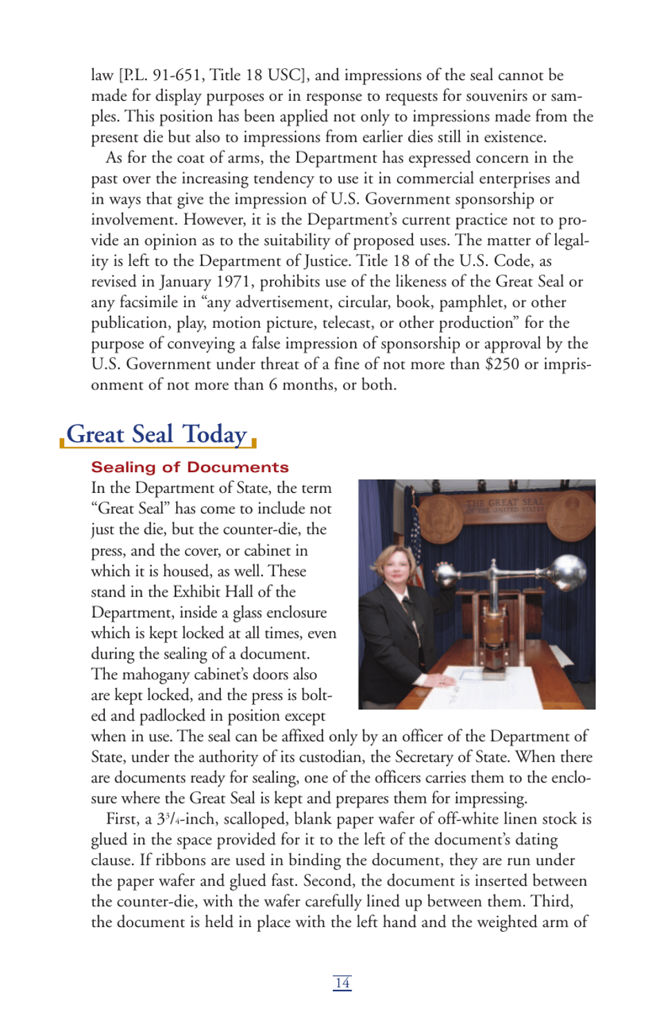 The Great Seal of the United States, Page 15