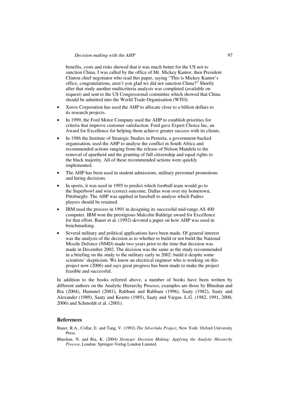 Decision Making With the Analytic Hierarchy Process - Thomas L. Saaty, International Journal of Services Sciences, Page 15