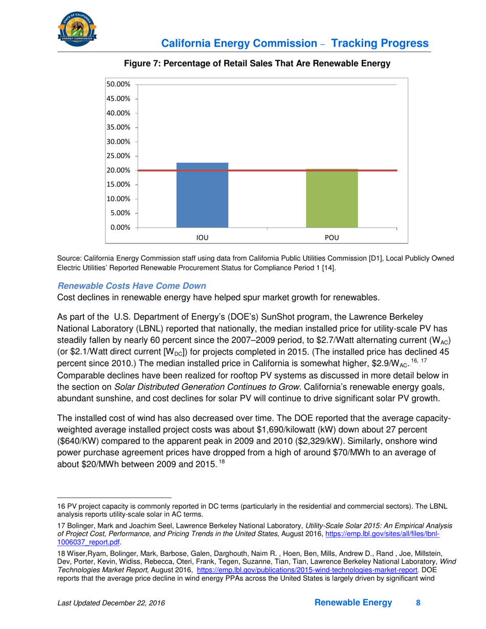 Tracking Progress - Renewable Energy - California, Page 8