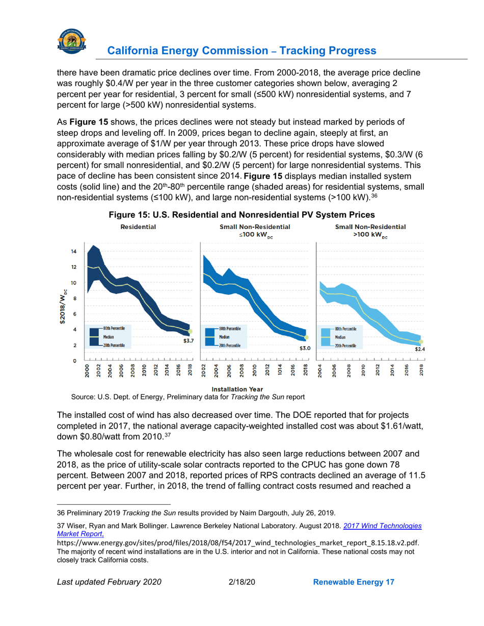 Tracking Progress - Renewable Energy - California, Page 17