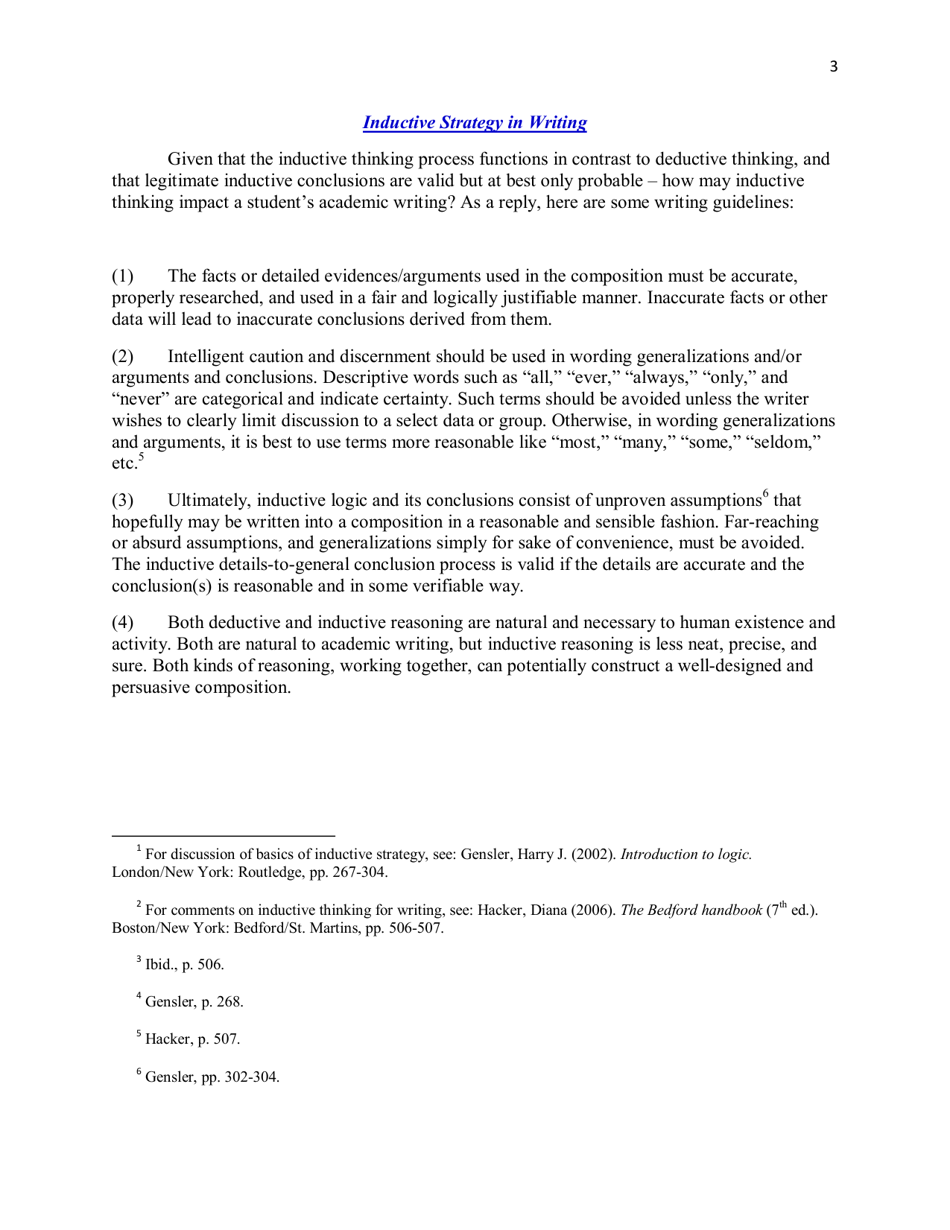 Inductive Thinking for Writing - Liberty University, Page 3